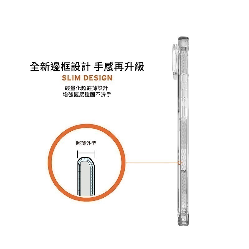公司貨~89折~原價@1680~1880【UAG】iPhone 17系列 MagSafe磁吸式 全透款 耐衝擊防摔保護殼-細節圖11