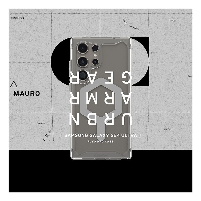 公司貨~9折~原價@1780【UAG】Samsung S24 Ultra 耐衝擊保護殼 -極透明-灰圈(MagSafe)-細節圖11