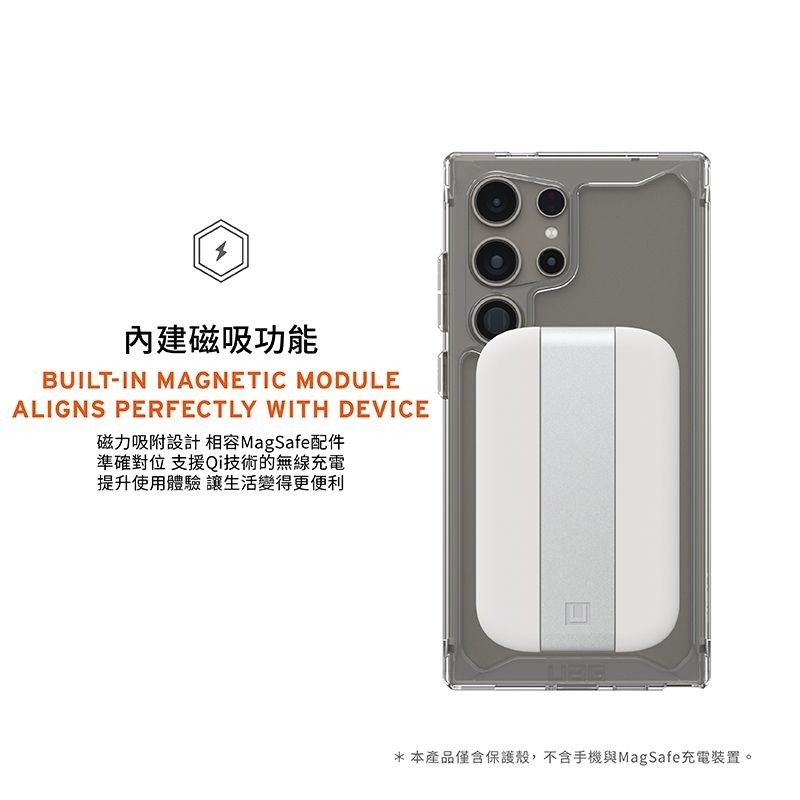 公司貨~9折~原價@1780【UAG】Samsung S24 Ultra 耐衝擊保護殼 -極透明-灰圈(MagSafe)-細節圖5