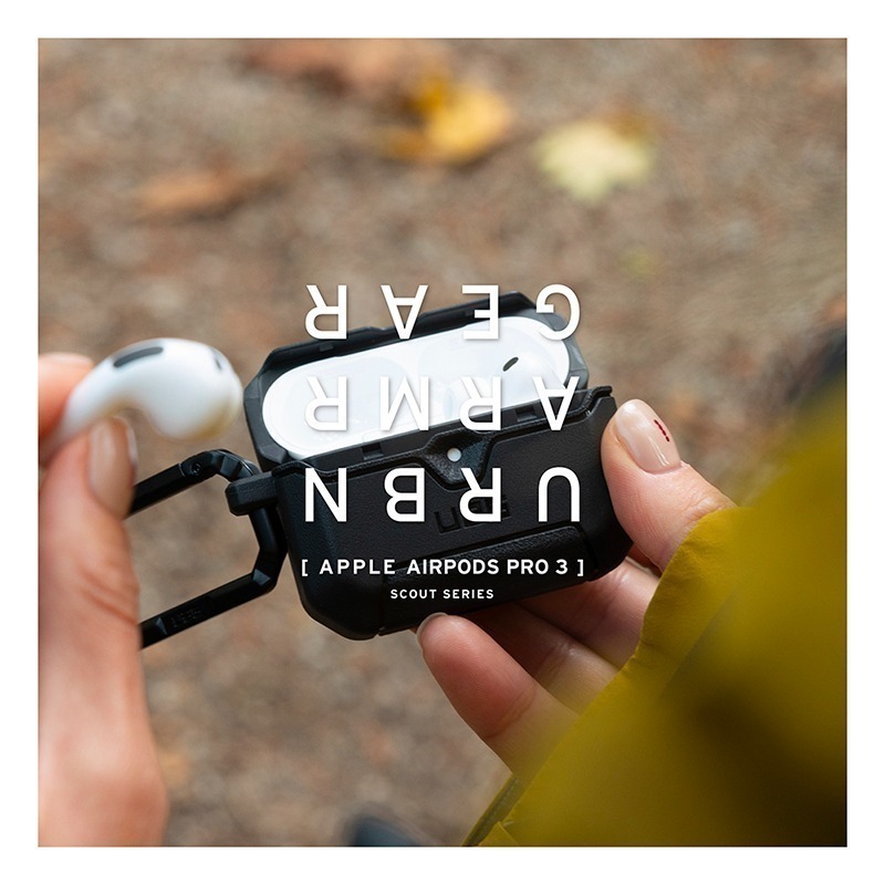 公司貨~期間限定~95折~原價@980【UAG】AirPods Pro 3 耐衝擊防塵保護殼-黑-細節圖10