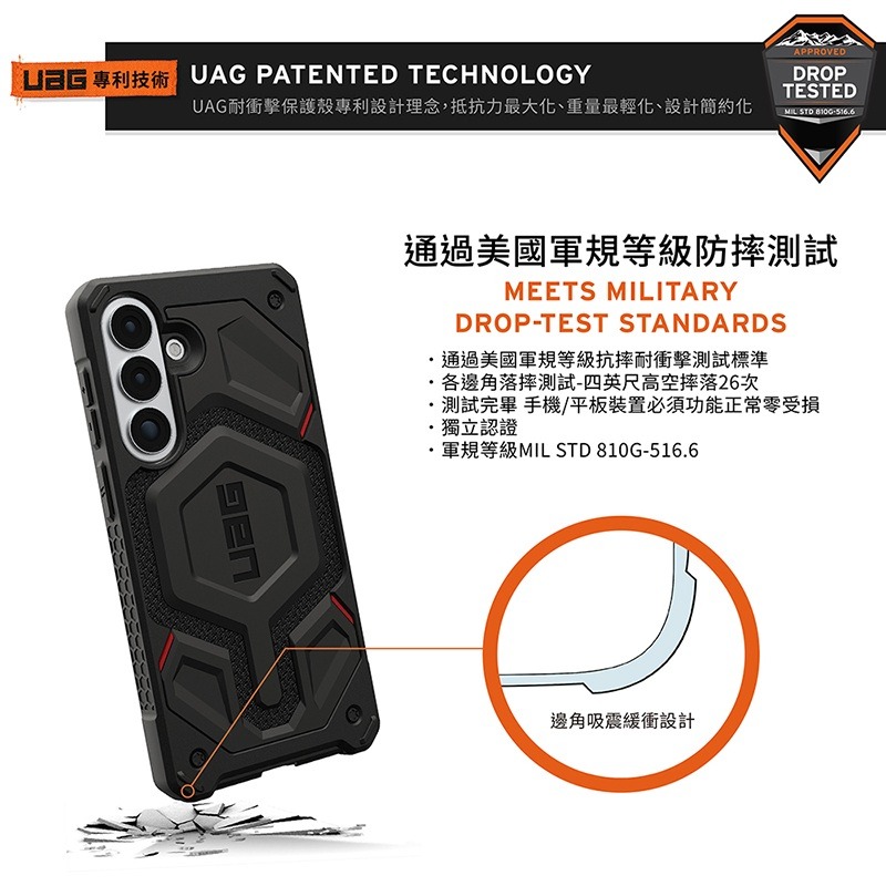 公司貨~原價@3380~9折【UAG】Galaxy S26系列 磁吸頂級特仕版耐衝擊保護殼-細節圖4