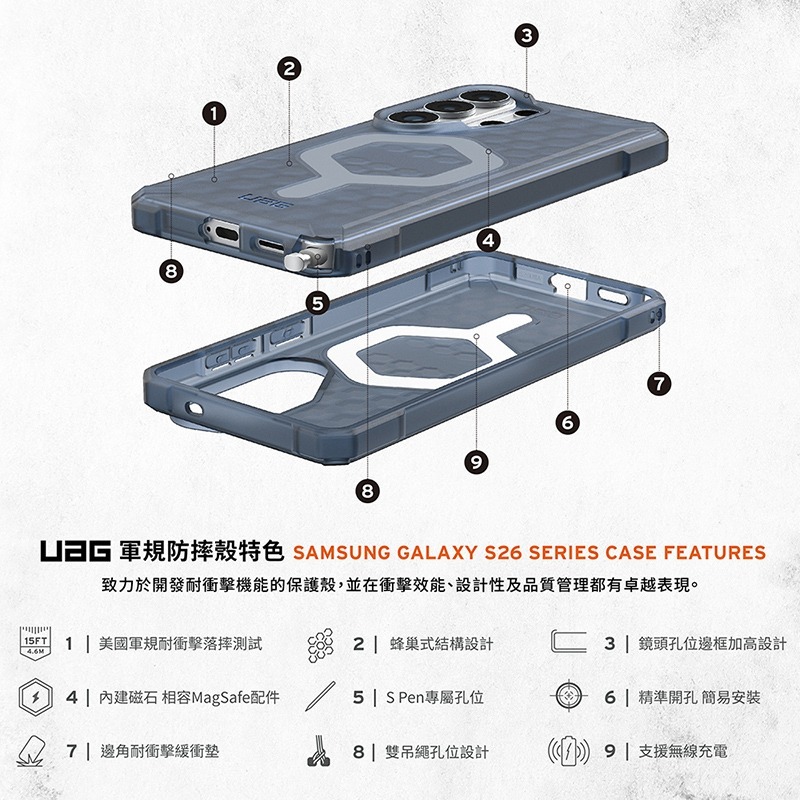 公司貨~原價@1380~95折【UAG】Galaxy S26系列 磁吸耐衝擊輕量保護殼-細節圖2