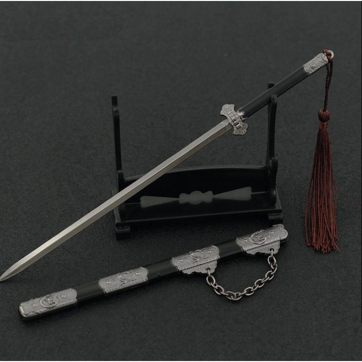 【現貨 - 送刀架】『 九歌劍 - 洛青陽 』22cm 刀 劍 槍 武器 兵器 模型 no.4273-細節圖3