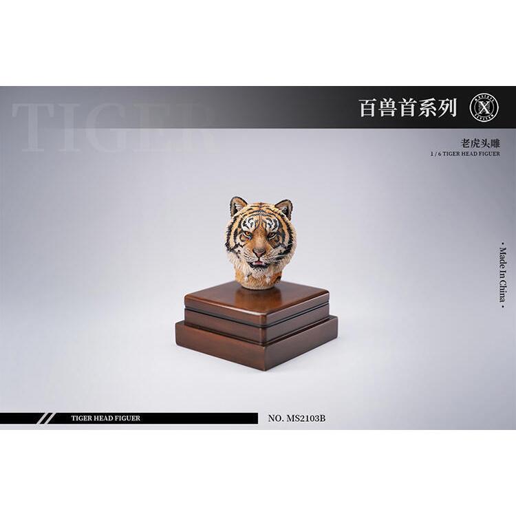 【現貨AH-002】1/6 ( 瑕疵品 - 手型同手 ) 老虎頭雕 Mostoys 百獸首頭雕系列第三彈 MS2103-細節圖4