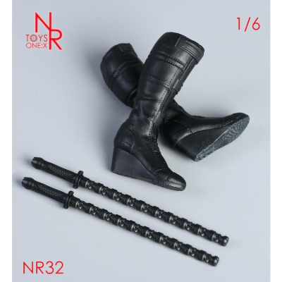 【玩模坊H-175】1/6 ( 女靴+電棍 ) NRTOYS 寡婦 模型 適合可拆腳包膠女素體