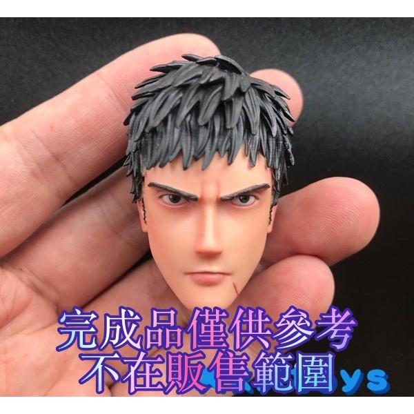 玩模坊H-158】 1/6 12吋( 三井壽-白模) 櫻木花道xxxtoys H-001 男頭雕 