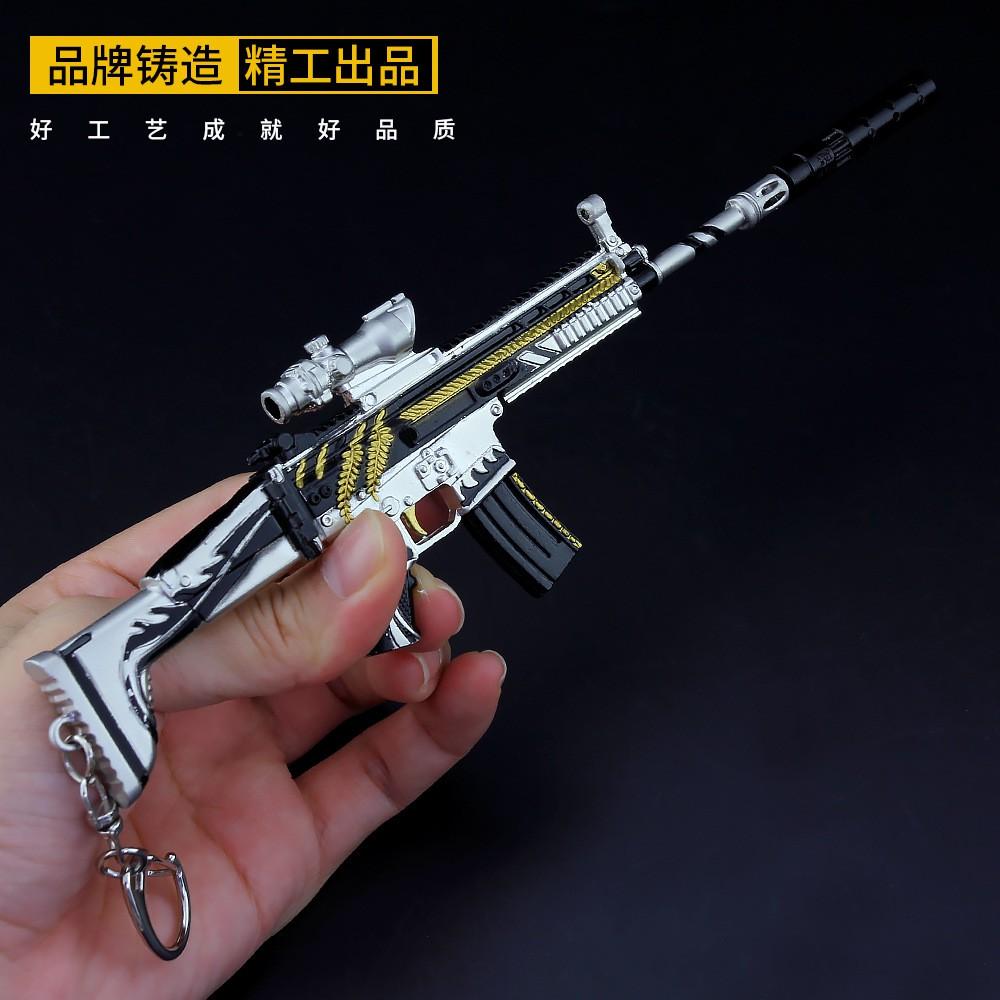 【現貨 - 送刀架】『 黃金龍骨SCAR-L 』20.5cm  刀 劍 槍 武器 兵器 模型 no.9685-細節圖2