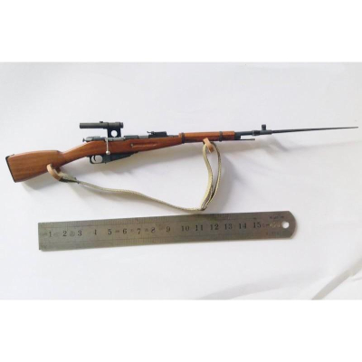 【玩模坊H-147】1/6 12吋『 1944狙擊卡賓槍 』（金屬實木＋折疊刺刀）二戰 蘇軍 莫辛納甘 狙擊槍 模型