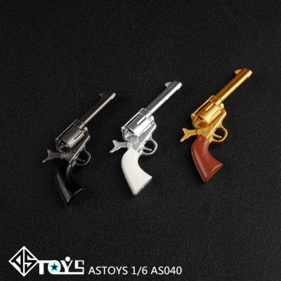 【玩模坊H-055】1/6 12吋 西部牛仔 左輪 手槍 模型 ASTOYS AS040 柯爾特P18520 三色