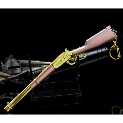 【現貨 - 送刀架】『 黃金Win94狙擊步槍 』18cm 刀 劍 槍 武器 兵器 模型 no.9677