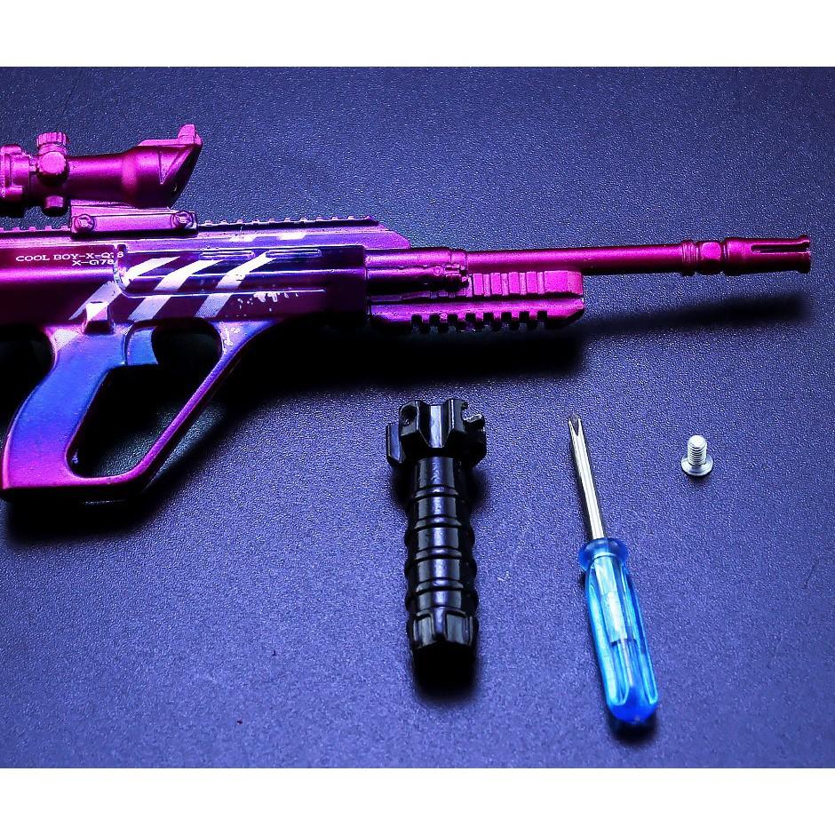【現貨 - 送刀架】『 魅夜紫皇AUGA3 』17cm 刀 劍 槍 武器 兵器 模型 no.4707-細節圖2