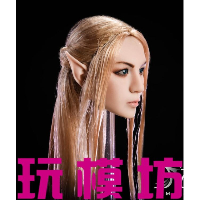【玩模坊H-011】1/6 YMTOYS ( A款 ) YMT09 精靈頭雕 可替換耳朵 女頭雕 亞洲 白膚