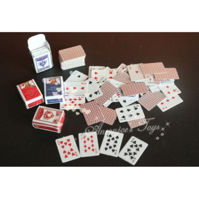 【玩模坊BA-535】1/6 12吋 迷你紙牌 迷你 撲克牌 益智遊戲 桌遊 模型