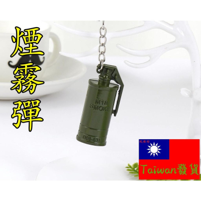 【台灣現貨】『 煙霧彈 』5.5cm 武器 兵器 合金 玩具 模型 no.4355