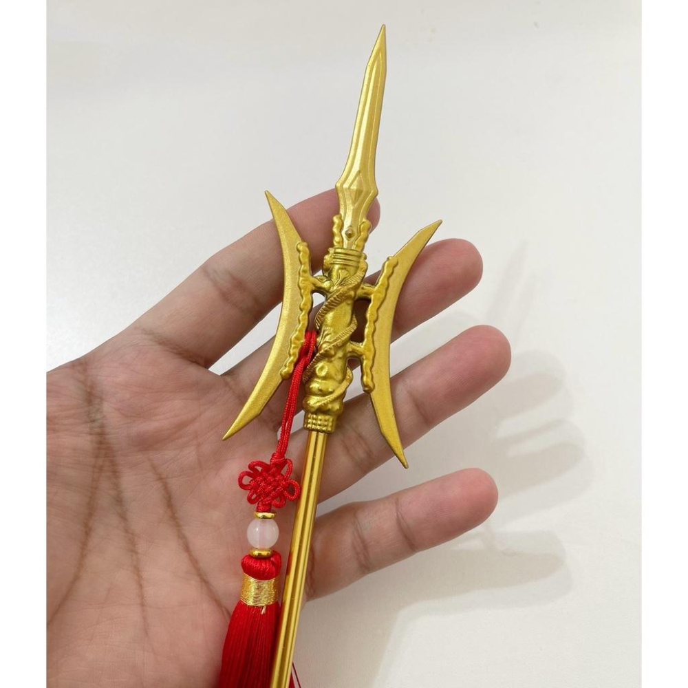 【現貨】『 黃金 - 方天畫戟 』41cm 呂布 方天畫戢 方天畫戟 刀 劍 槍 武器 兵器 模型 - 玩模坊 - iOPEN Mall