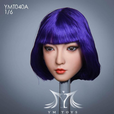 【玩模坊BA-538】1/6 ( A ) YMT040 霞 植髮 女頭雕 YMTOYS 可搭配包膠女素體