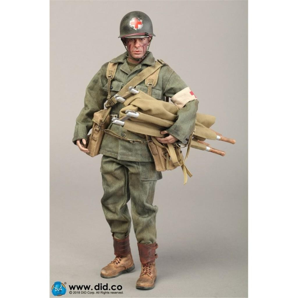 【玩模坊AH-042】1/6 12吋 DID A80126 WWII 二戰 美軍 醫療兵 模型-細節圖3