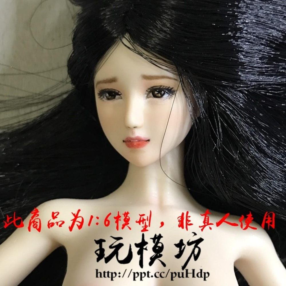 『玩模坊』 1/6 12吋 超美 植髮 女頭雕  PHICEN素體  嵐素體 OB素體  女頭雕-細節圖2
