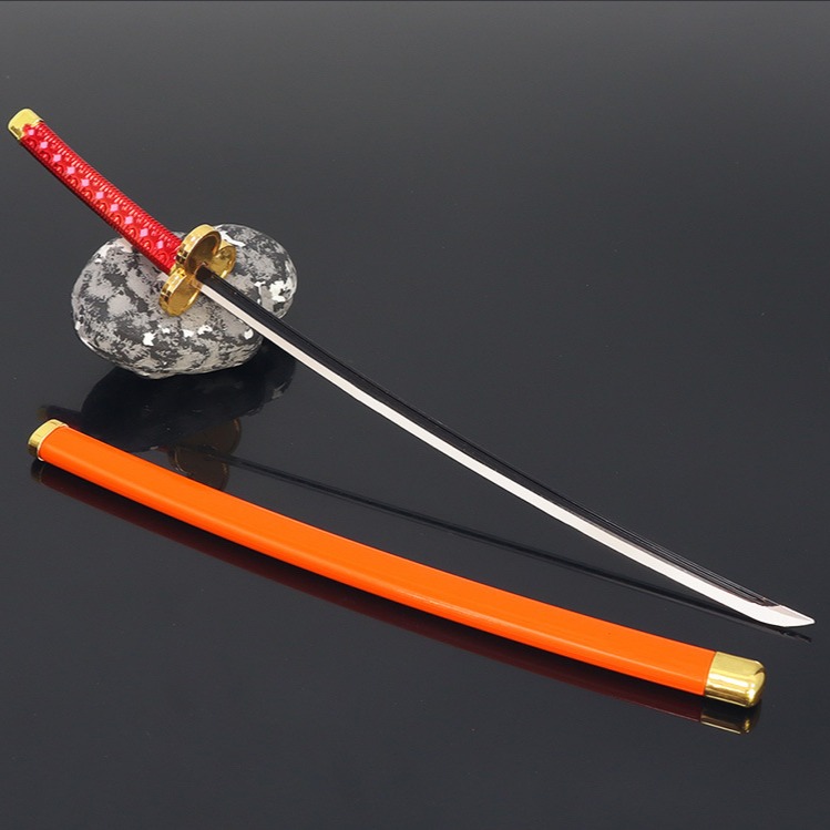 【 現貨 - 送刀架 】『 菊之丞 』26cm 鋅合金材質 劍 武器 模型 no.4079-細節圖5