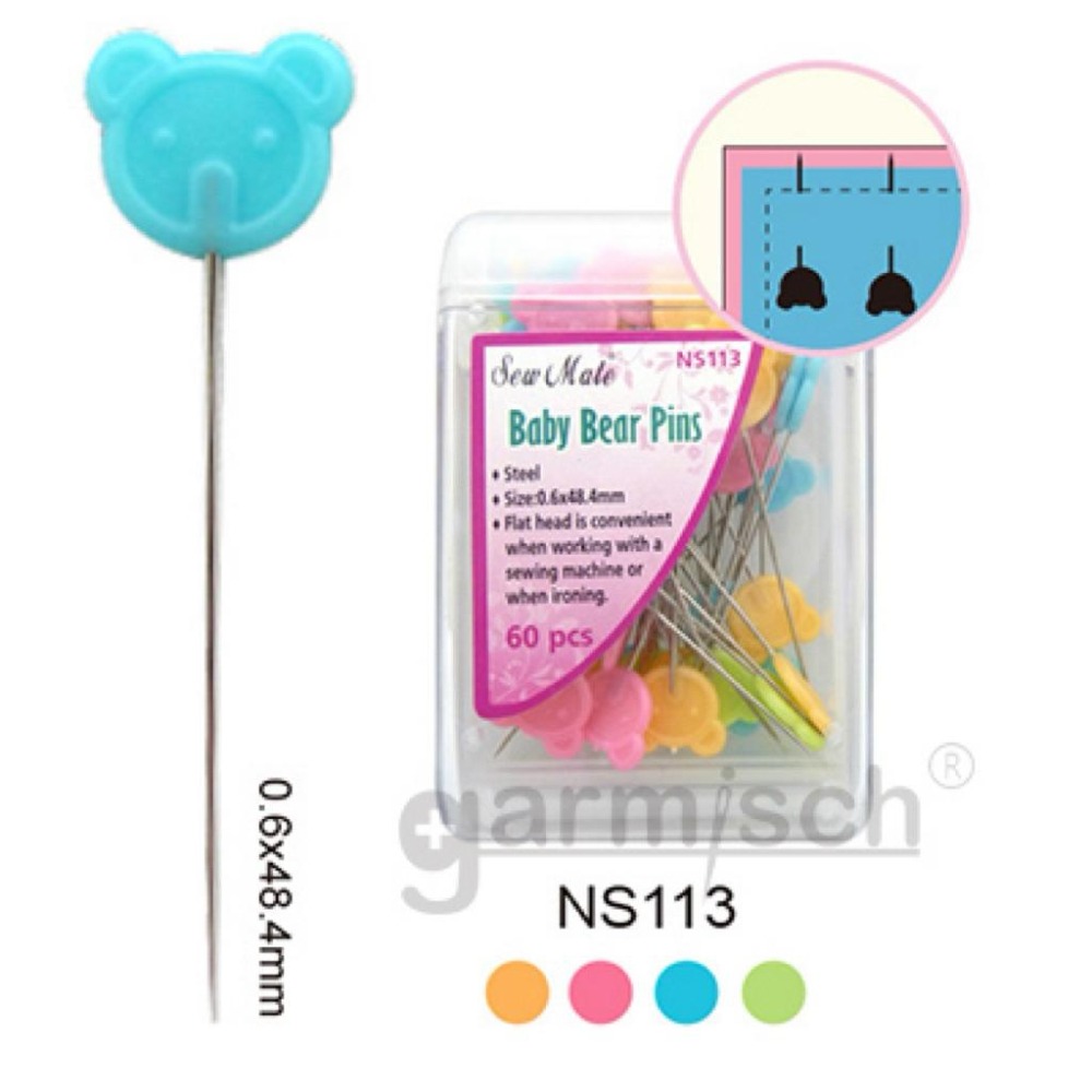 [現貨］SewMate小熊待針60入裝🐻-細節圖4