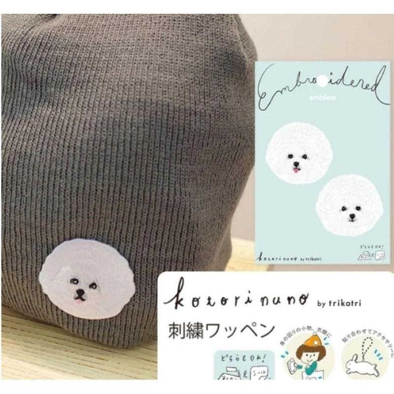 ［現貨］日本刺繡燙貼 貓咪 比熊犬 trikotri-細節圖2