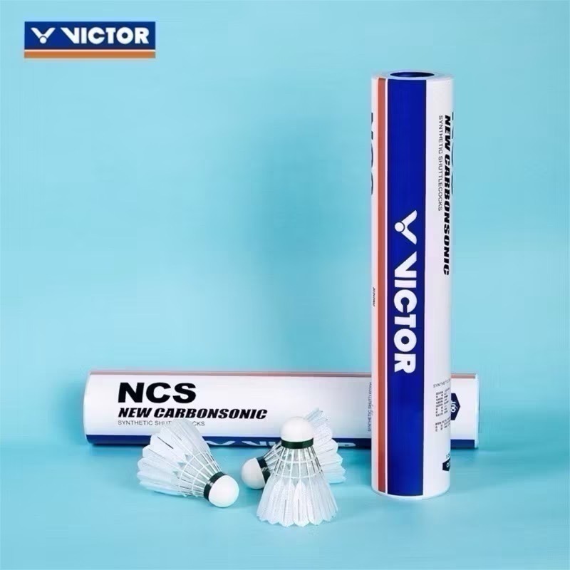 𝙎𝙊𝙎𝘼羽球超市｜VICTOR 勝利 新碳音球 NCS 12入/桶 77速 人造羽球 碳音球-細節圖2