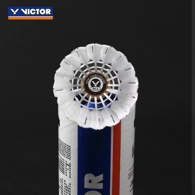 𝙎𝙊𝙎𝘼羽球超市｜VICTOR 勝利 新碳音球 NCS 12入/桶 77速 人造羽球 碳音球-細節圖5