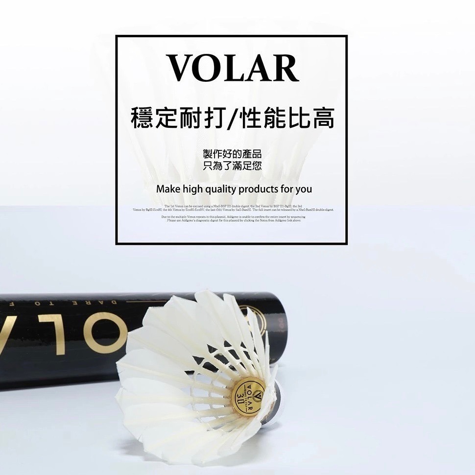 𝙎𝙊𝙎𝘼羽球超市｜VOLAR 比賽級羽毛球 VOLAR 30 羽球 VOLAR30 V30-細節圖5