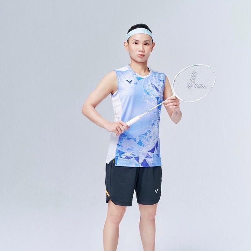𝙎𝙊𝙎𝘼羽球超市｜VICTOR 勝利 戴資穎致敬系列大賽服 無袖款 T-50004TTY 羽球背心-細節圖6