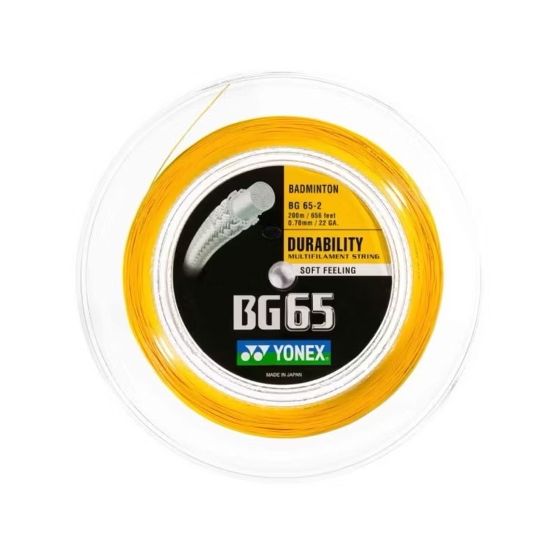 𝙎𝙊𝙎𝘼羽球超市｜YONEX 優乃克 BG65-2 大盤線 BG65 羽球線 羽拍線 BG-65 大捲線-規格圖1