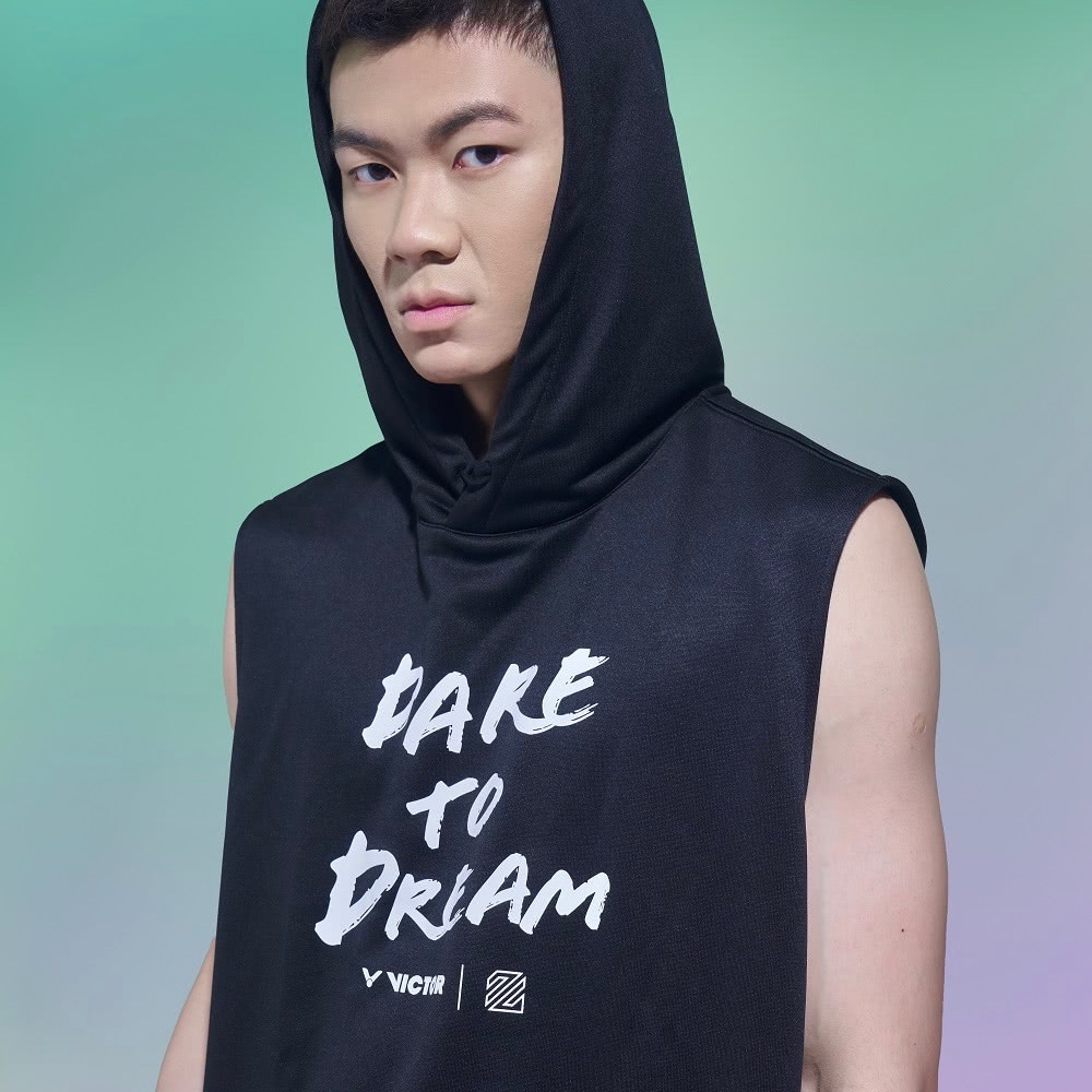 𝙎𝙊𝙎𝘼羽球超市｜VICTOR x LZJ 李梓嘉聯名連帽運動背心 T-LZJ354 連帽背心 運動背心-細節圖2