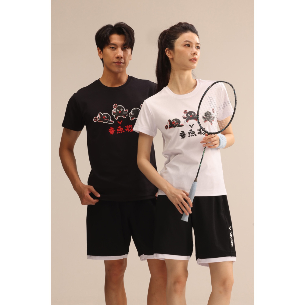 𝙎𝙊𝙎𝘼羽球超市｜VICTOR 勝利 章魚殺 T-Shirt T-2502 羽球衣 運動上衣 排汗衣-細節圖2