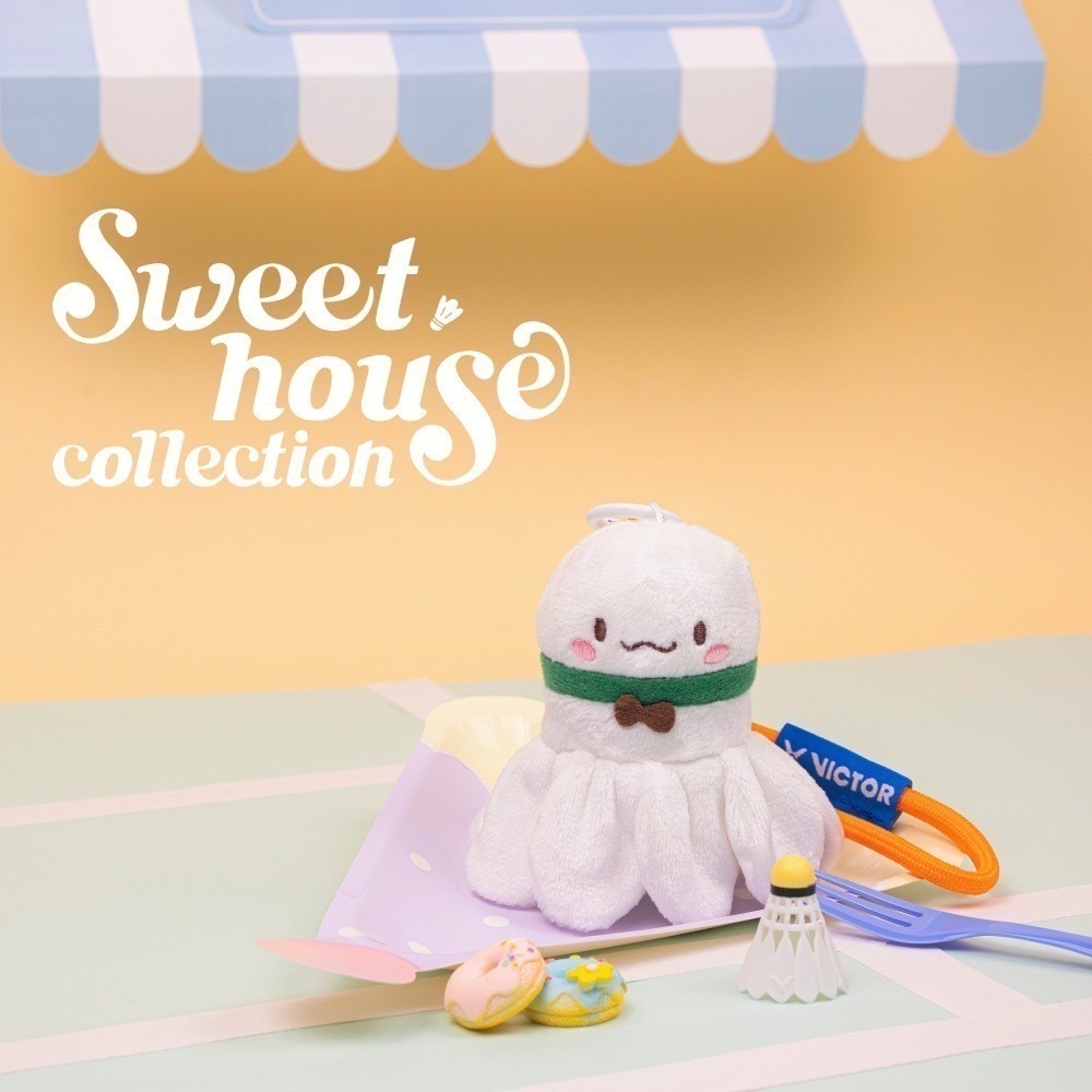 𝙎𝙊𝙎𝘼羽球超市｜VICTOR 勝利 Sweet House 甜點造型羽球絨毛吊飾 PG6027 羽毛球吊飾-細節圖4