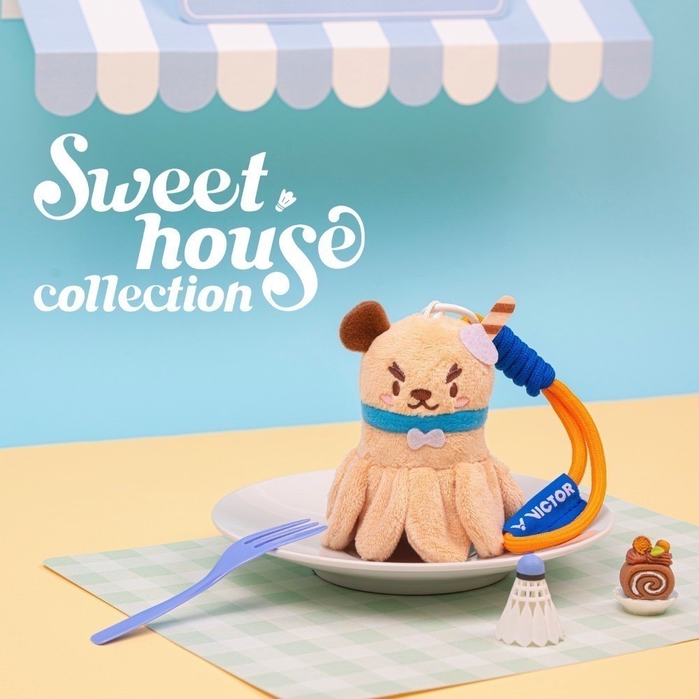 𝙎𝙊𝙎𝘼羽球超市｜VICTOR 勝利 Sweet House 甜點造型羽球絨毛吊飾 PG6027 羽毛球吊飾-細節圖6