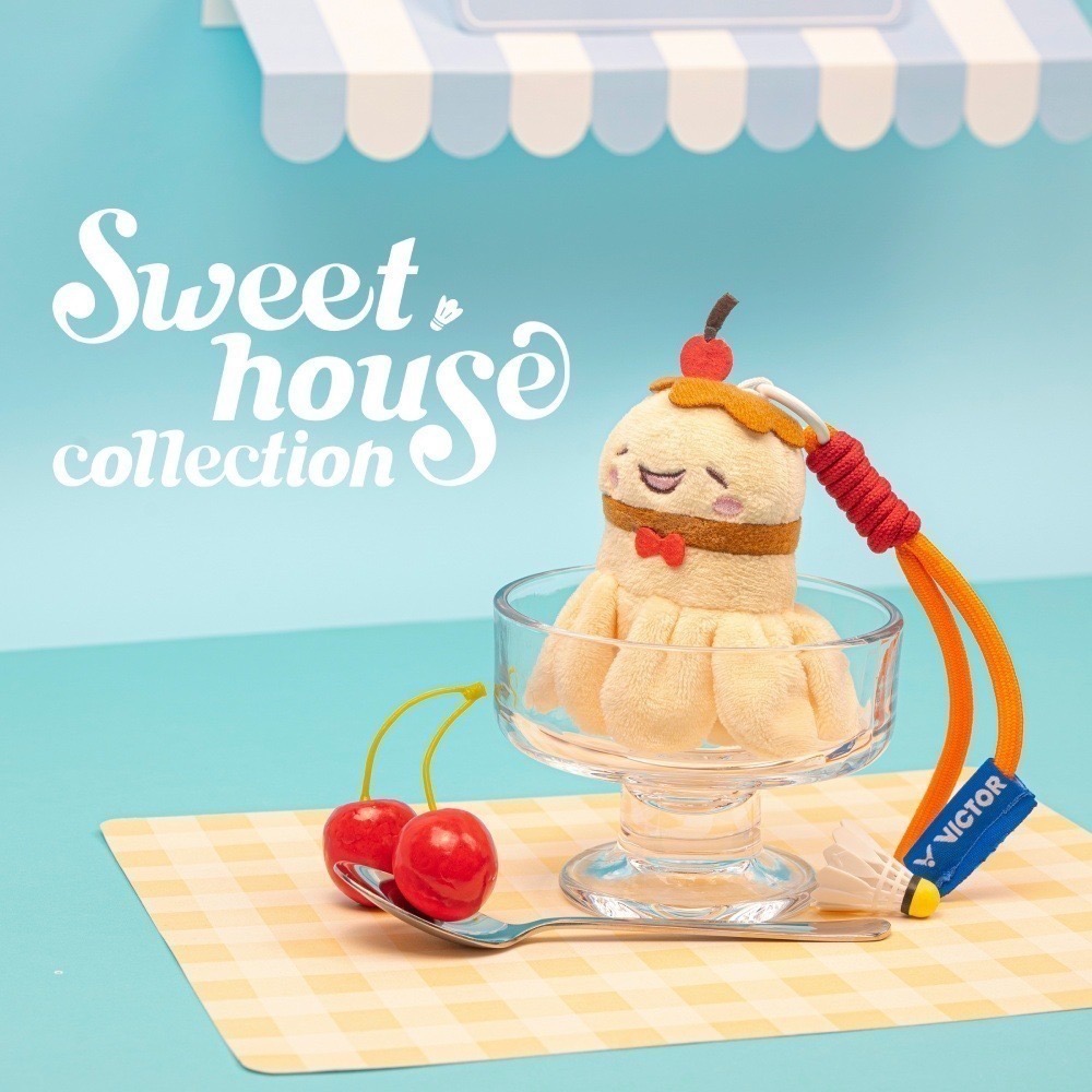𝙎𝙊𝙎𝘼羽球超市｜VICTOR 勝利 Sweet House 甜點造型羽球絨毛吊飾 PG6027 羽毛球吊飾-細節圖7