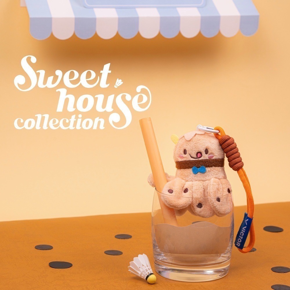 𝙎𝙊𝙎𝘼羽球超市｜VICTOR 勝利 Sweet House 甜點造型羽球絨毛吊飾 PG6027 羽毛球吊飾-細節圖8