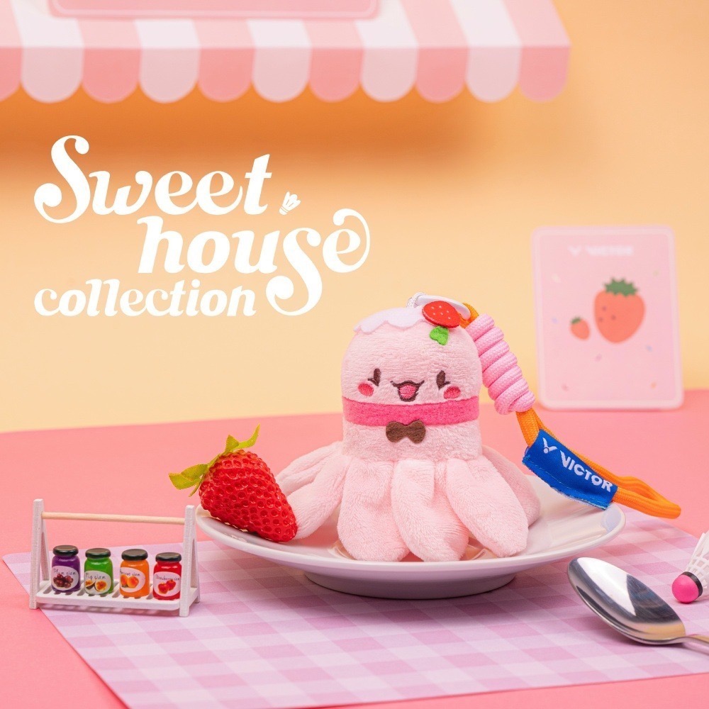 𝙎𝙊𝙎𝘼羽球超市｜VICTOR 勝利 Sweet House 甜點造型羽球絨毛吊飾 PG6027 羽毛球吊飾-規格圖10