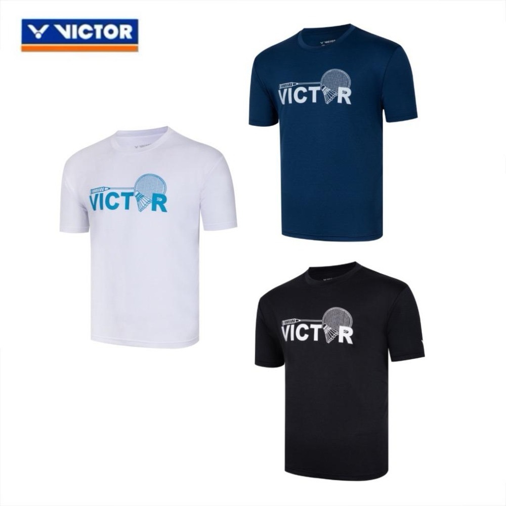 𝙎𝙊𝙎𝘼羽球超市｜VICTOR 勝利 羽球拍 T-Shirt T-2513 羽球衣 運動上衣 排汗衣-細節圖2