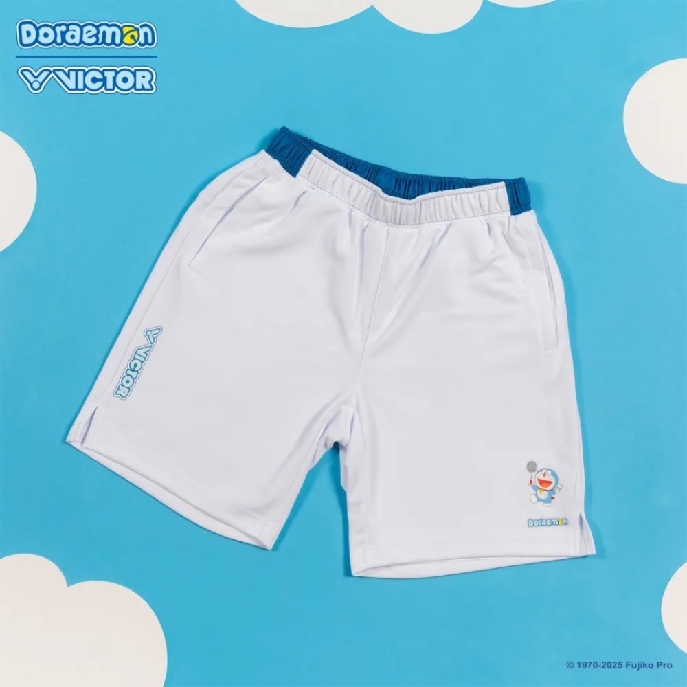 𝙎𝙊𝙎𝘼羽球超市｜VICTOR x 哆啦A夢限定系列短褲 R-522DRM 運動短褲 羽球褲 兒童短褲-細節圖2
