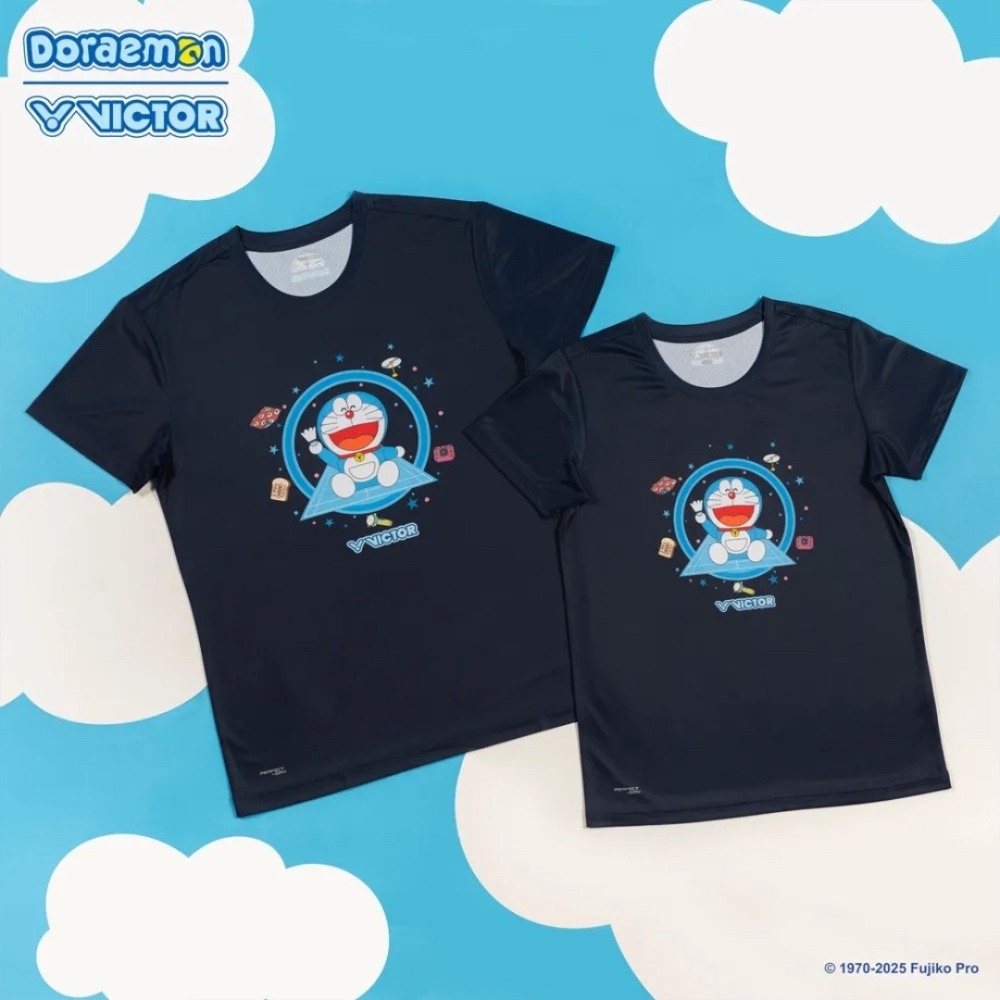 𝙎𝙊𝙎𝘼羽球超市｜VICTOR x 哆啦A夢限定系列T恤 T-524DRM T-524JRDRM-細節圖2