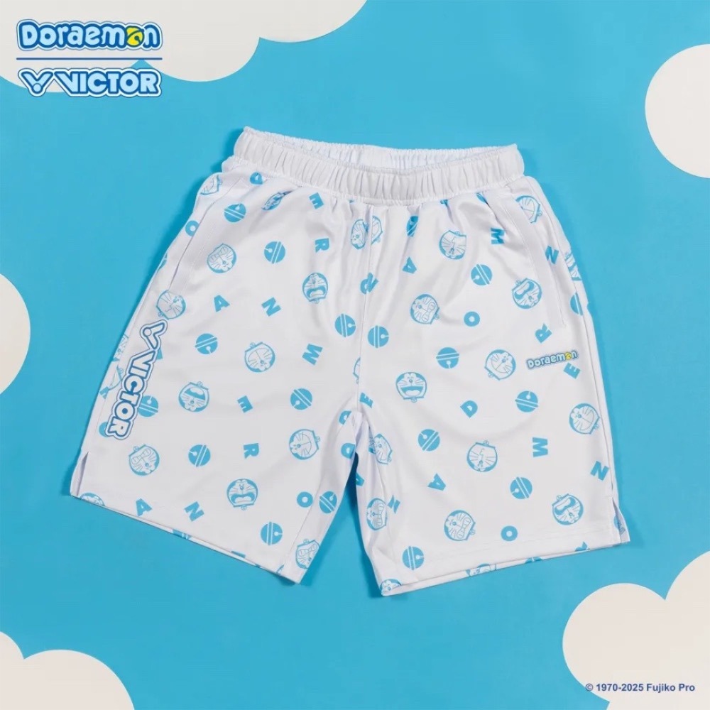 𝙎𝙊𝙎𝘼羽球超市｜VICTOR x 哆啦A夢限定系列短褲 R-521DRM R-521JRDRM 運動褲-細節圖2