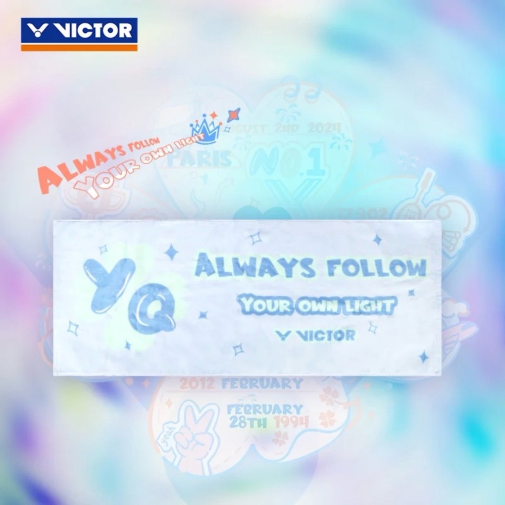 𝙎𝙊𝙎𝘼羽球超市｜VICTOR 勝利 黃雅瓊專屬系列毛巾 C-2116HYQ 運動毛巾 羽球毛巾 黃雅瓊毛巾-細節圖2