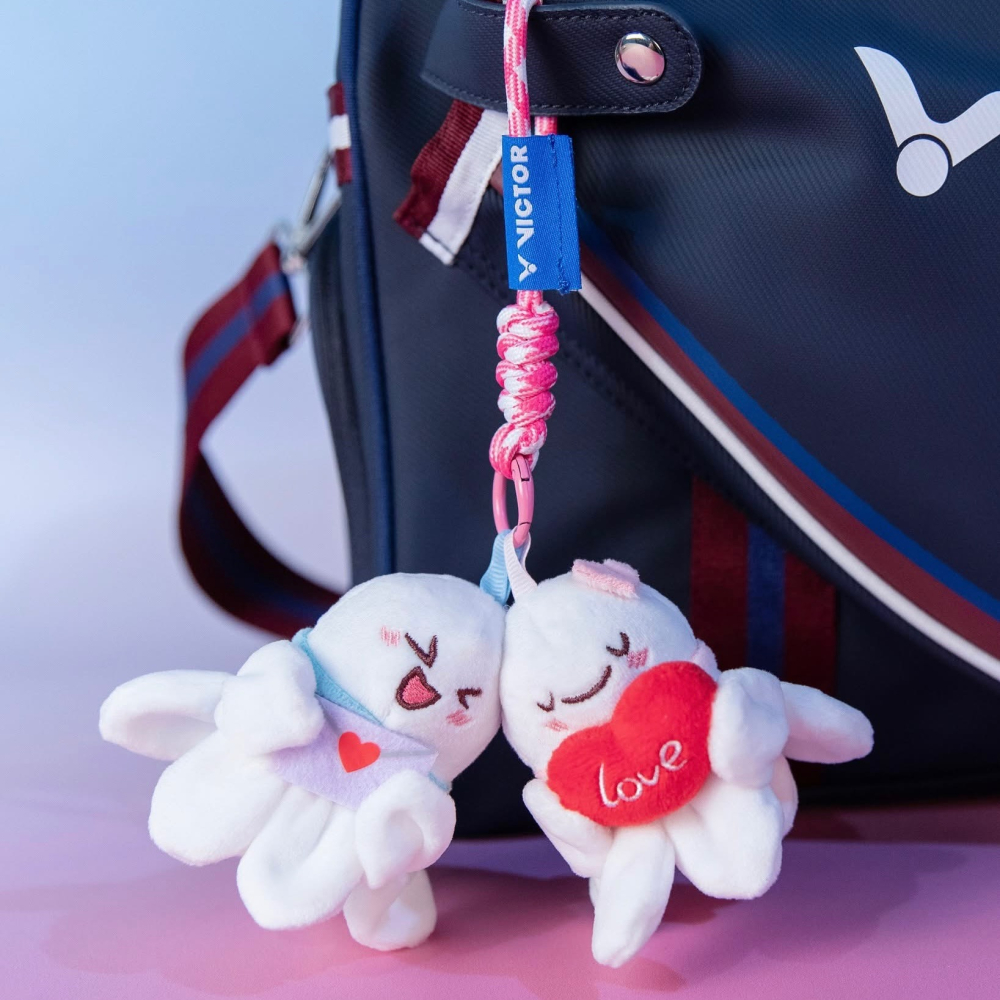 SOSA羽球超市｜VICTOR 勝利 羽球造型吊飾 PG6036 情人吊飾 小情侶吊飾 成雙成對-細節圖2