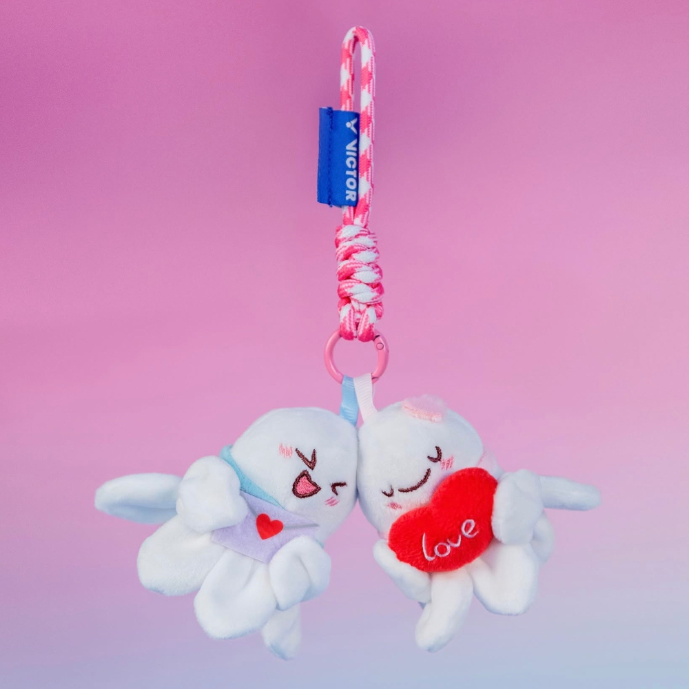 SOSA羽球超市｜VICTOR 勝利 羽球造型吊飾 PG6036 情人吊飾 小情侶吊飾 成雙成對-細節圖3