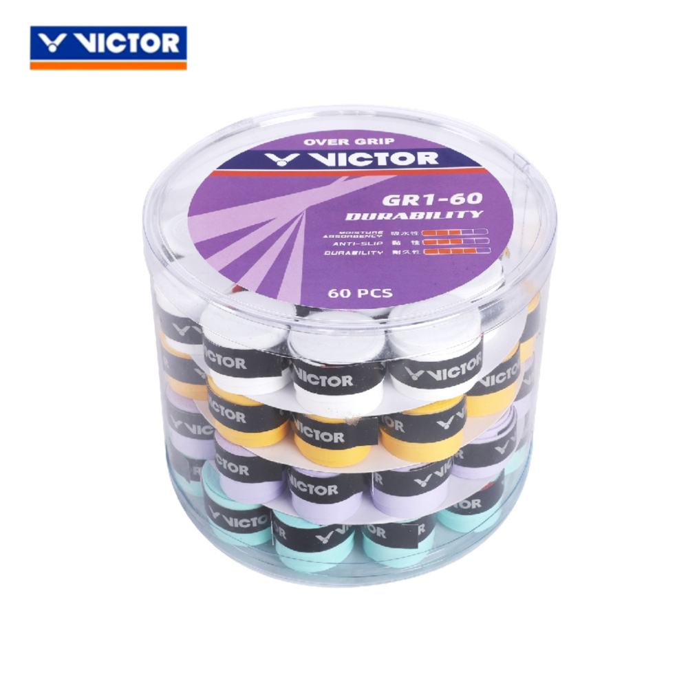 𝙎𝙊𝙎𝘼羽球超市｜VICTOR 勝利 桶裝握把布 60條混色 GR1-60MIX_1 握把皮-細節圖2