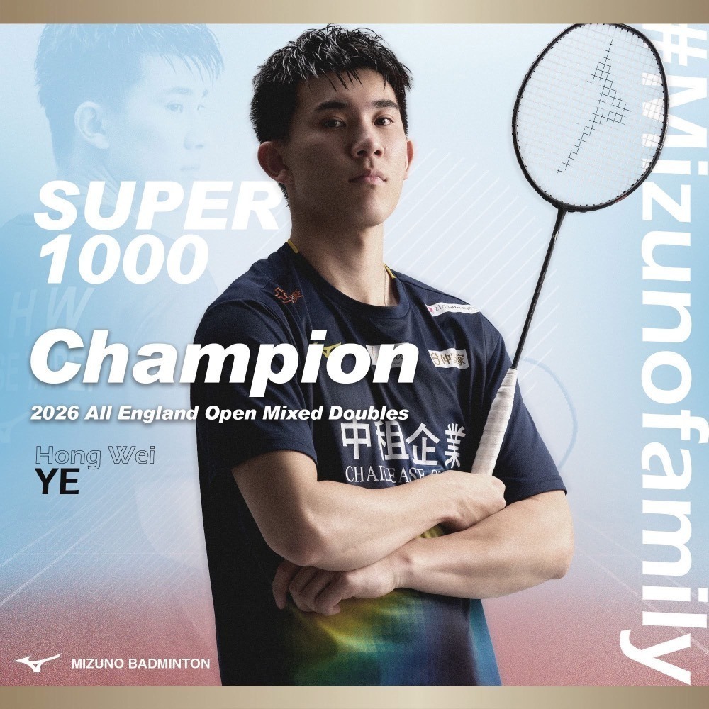 𝙎𝙊𝙎𝘼羽球超市｜MIZUNO 美津濃 ACROFORCE 100 全英冠軍葉宏蔚戰拍 AF100 中租羽球隊-細節圖2