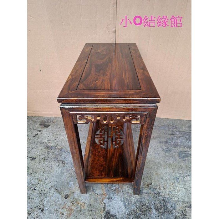 小o結緣館仿古傢俱.......81高拼几花台＇＇＇＇擺飾桌＇＇＇藝品桌＇＇茶几(雞翅木)81X40X81-細節圖3