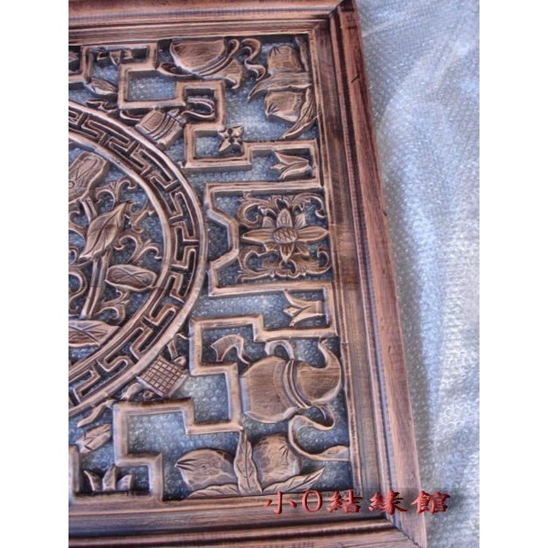 小o結緣館仿古傢俱...............連連(年年)有魚100x3x60-細節圖3