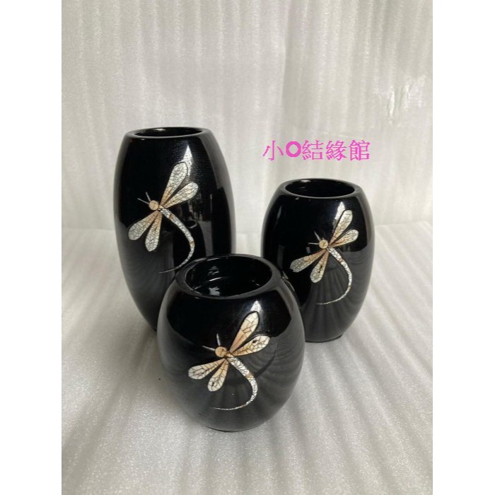 小o結緣館仿古傢俱............漆器燭臺 桌燈(漆器) (三件一組)-細節圖4