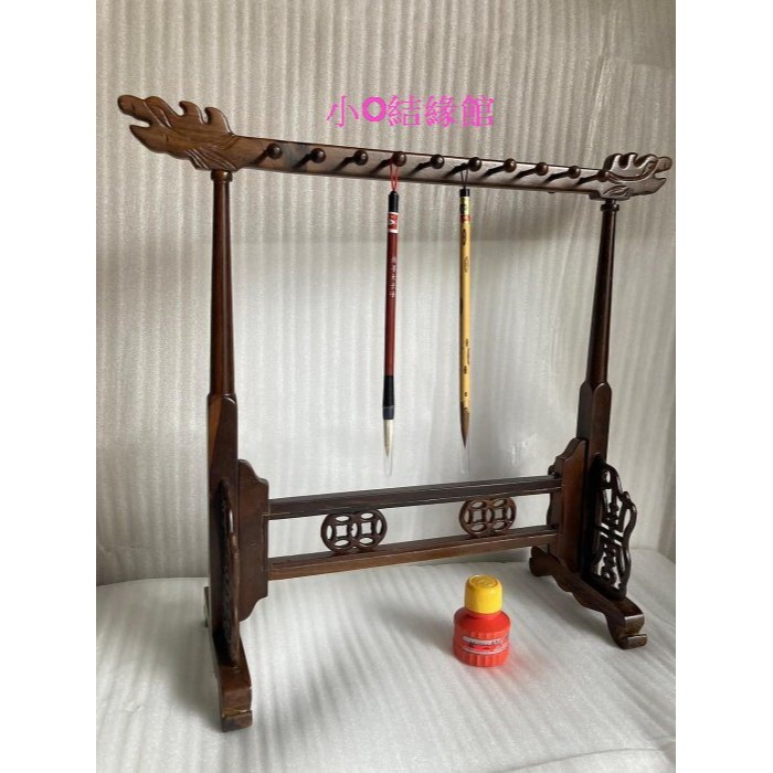 小o結緣館仿古傢俱............雞翅木精雕筆架.文昌筆架39x18x47-細節圖2